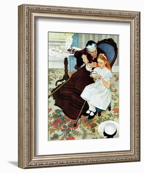 "The Handkerchief", January 27,1940-Norman Rockwell-Framed Giclee Print