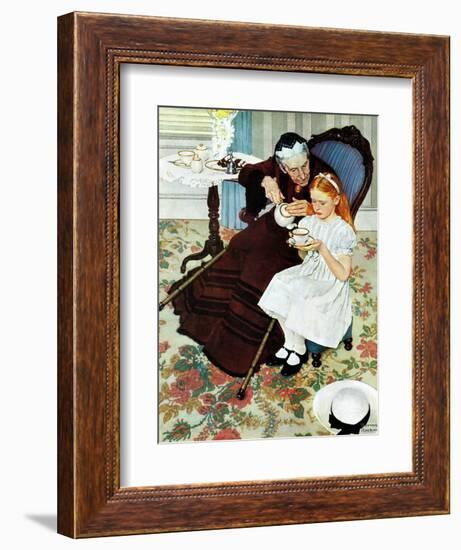 "The Handkerchief", January 27,1940-Norman Rockwell-Framed Giclee Print