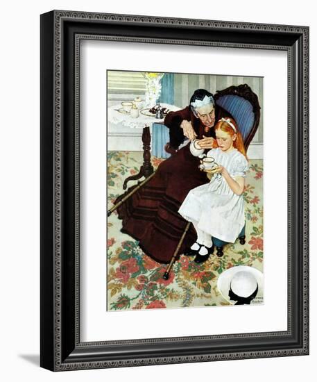 "The Handkerchief", January 27,1940-Norman Rockwell-Framed Giclee Print