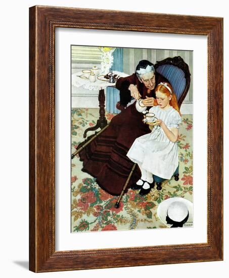 "The Handkerchief", January 27,1940-Norman Rockwell-Framed Giclee Print