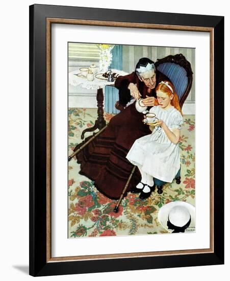 "The Handkerchief", January 27,1940-Norman Rockwell-Framed Giclee Print