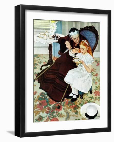 "The Handkerchief", January 27,1940-Norman Rockwell-Framed Giclee Print