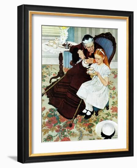 "The Handkerchief", January 27,1940-Norman Rockwell-Framed Giclee Print