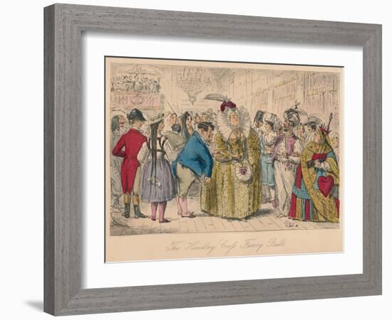 'The Handley Cross Fancy Ball', 1854-John Leech-Framed Giclee Print