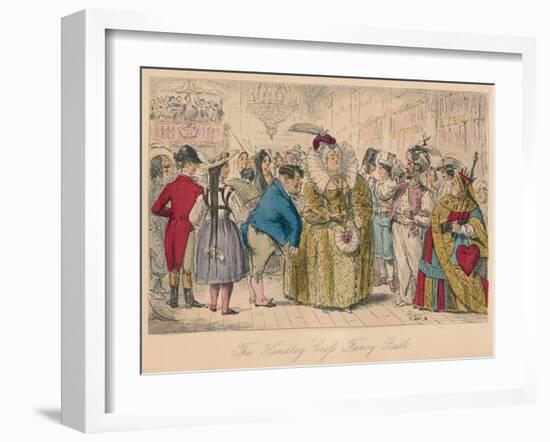 'The Handley Cross Fancy Ball', 1854-John Leech-Framed Giclee Print