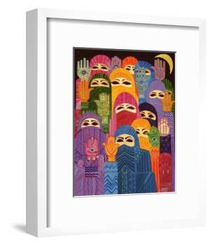The Hands of Fatima, 1989-Laila Shawa-Framed Giclee Print