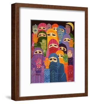 The Hands of Fatima, 1989-Laila Shawa-Framed Giclee Print