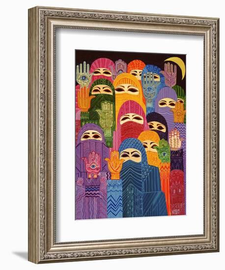 The Hands of Fatima, 1989-Laila Shawa-Framed Giclee Print