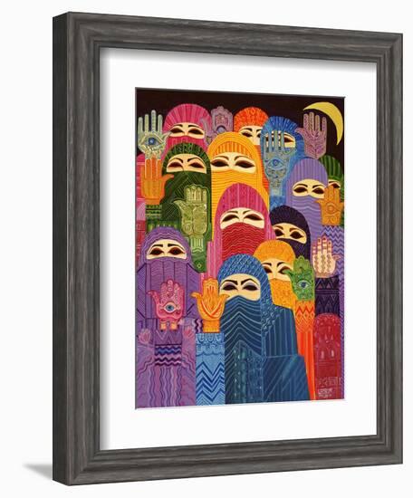 The Hands of Fatima, 1989-Laila Shawa-Framed Giclee Print