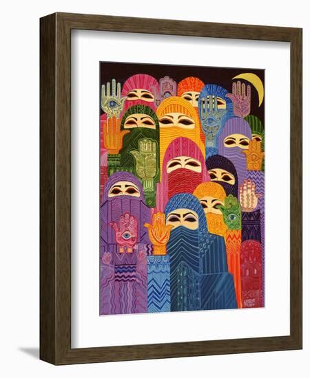 The Hands of Fatima, 1989-Laila Shawa-Framed Giclee Print