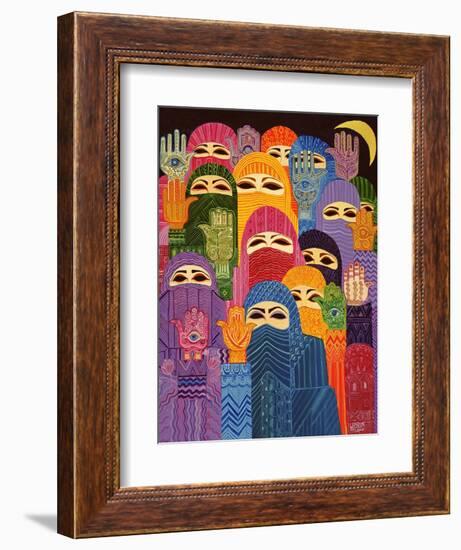 The Hands of Fatima, 1989-Laila Shawa-Framed Giclee Print