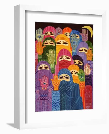 The Hands of Fatima, 1989-Laila Shawa-Framed Giclee Print