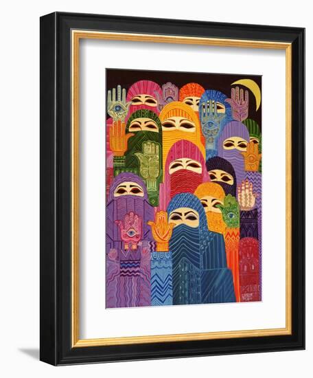 The Hands of Fatima, 1989-Laila Shawa-Framed Giclee Print