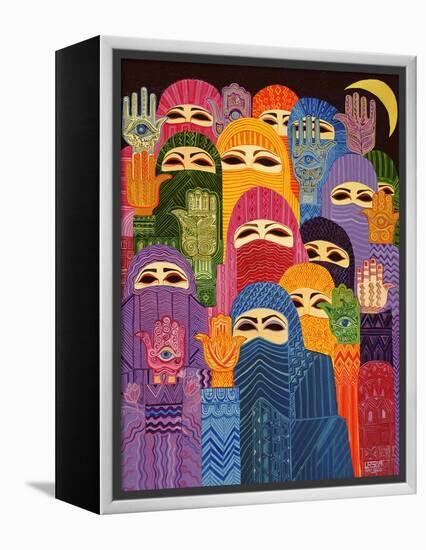 The Hands of Fatima, 1989-Laila Shawa-Framed Premier Image Canvas