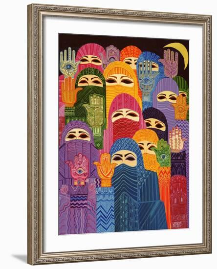 The Hands of Fatima, 1989-Laila Shawa-Framed Giclee Print