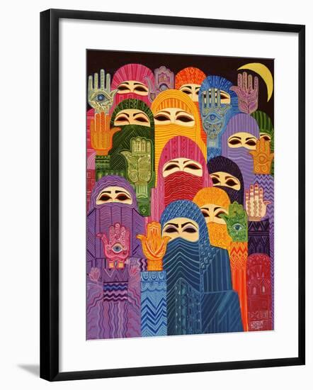 The Hands of Fatima, 1989-Laila Shawa-Framed Giclee Print