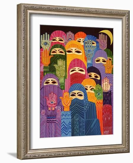 The Hands of Fatima, 1989-Laila Shawa-Framed Giclee Print