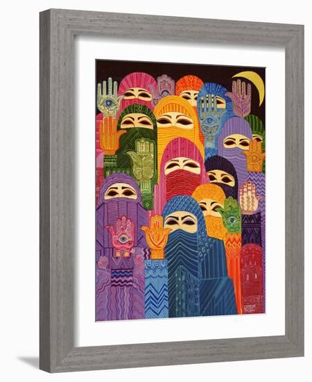 The Hands of Fatima, 1989-Laila Shawa-Framed Giclee Print