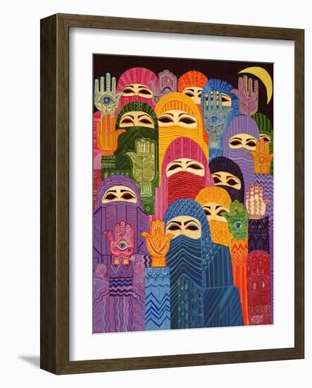 The Hands of Fatima, 1989-Laila Shawa-Framed Giclee Print