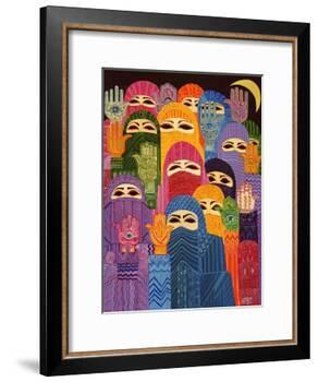 The Hands of Fatima, 1989-Laila Shawa-Framed Giclee Print
