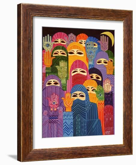 The Hands of Fatima, 1989-Laila Shawa-Framed Giclee Print