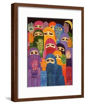 The Hands of Fatima, 1989-Laila Shawa-Framed Giclee Print