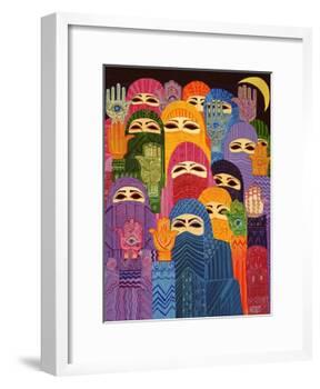 The Hands of Fatima, 1989-Laila Shawa-Framed Giclee Print
