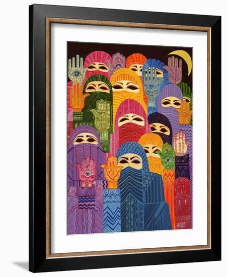 The Hands of Fatima, 1989-Laila Shawa-Framed Giclee Print