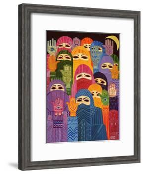 The Hands of Fatima, 1989-Laila Shawa-Framed Giclee Print