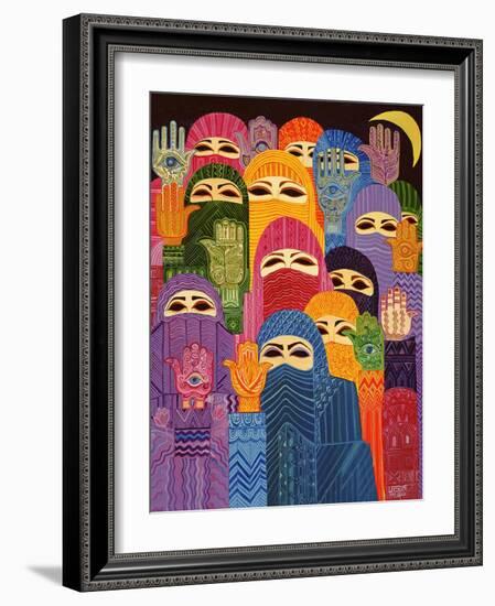 The Hands of Fatima, 1989-Laila Shawa-Framed Giclee Print