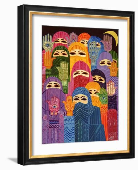 The Hands of Fatima, 1989-Laila Shawa-Framed Giclee Print