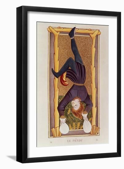 The Hanged Man, Tarot Card, French-null-Framed Giclee Print