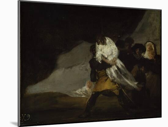 The Hanged Monk, C.1810-Francisco de Goya-Mounted Giclee Print