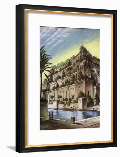 The Hanging Gardens of Babylon-null-Framed Giclee Print