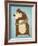 The Happy Bear-John W^ Golden-Framed Art Print