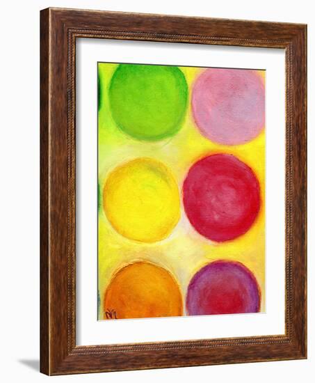 The Happy Dots 1, 2014-Nancy Moniz-Framed Giclee Print
