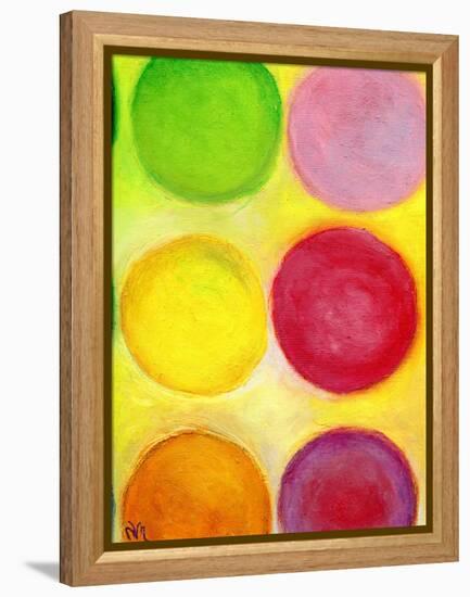 The Happy Dots 1, 2014-Nancy Moniz-Framed Premier Image Canvas