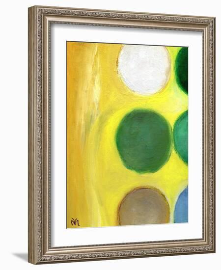 The Happy Dots 3, 2014-Nancy Moniz-Framed Giclee Print