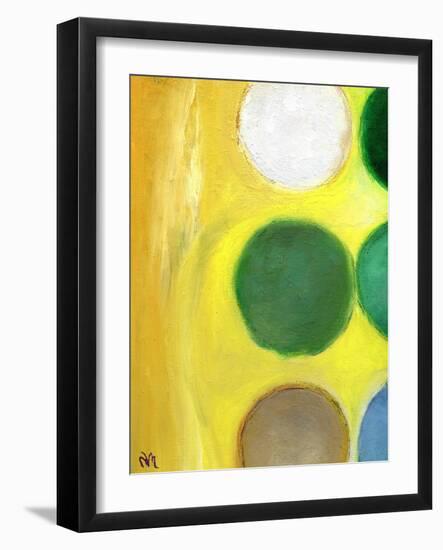 The Happy Dots 3, 2014-Nancy Moniz-Framed Giclee Print