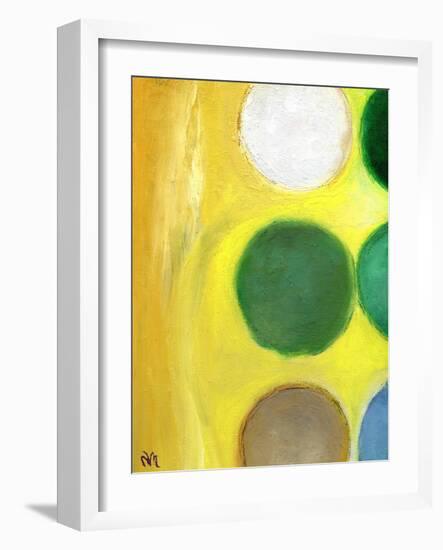 The Happy Dots 3, 2014-Nancy Moniz-Framed Giclee Print