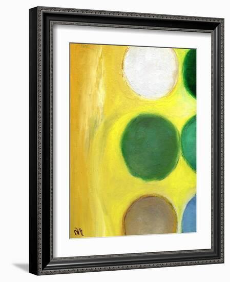 The Happy Dots 3, 2014-Nancy Moniz-Framed Giclee Print