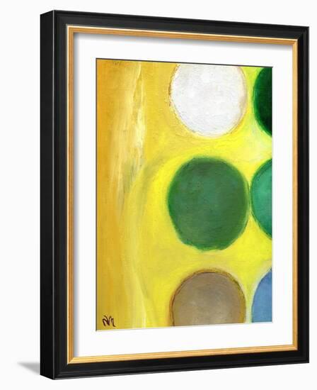 The Happy Dots 3, 2014-Nancy Moniz-Framed Giclee Print