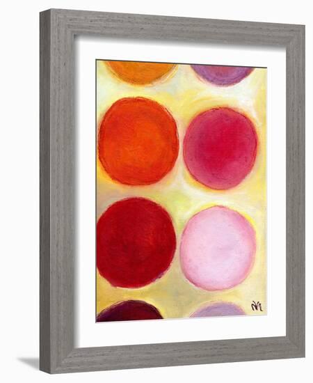 The Happy Dots 6, 2014-Nancy Moniz-Framed Giclee Print