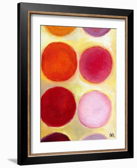 The Happy Dots 6, 2014-Nancy Moniz-Framed Giclee Print