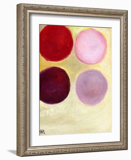 The Happy Dots 7, 2014-Nancy Moniz-Framed Giclee Print