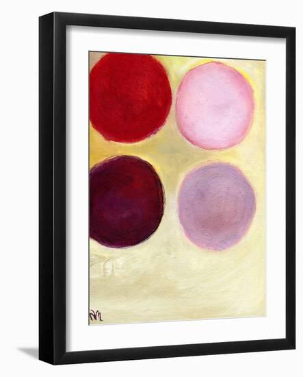 The Happy Dots 7, 2014-Nancy Moniz-Framed Giclee Print