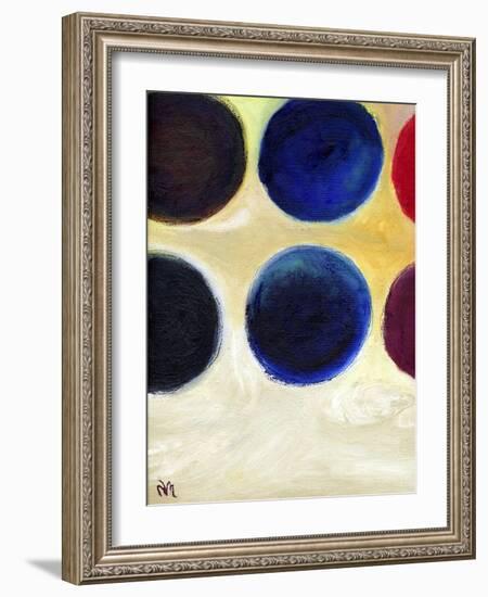 The Happy Dots 8, 2014-Nancy Moniz-Framed Giclee Print