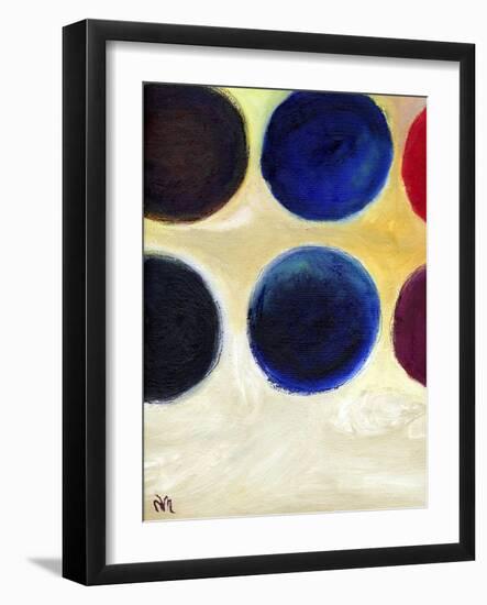 The Happy Dots 8, 2014-Nancy Moniz-Framed Giclee Print