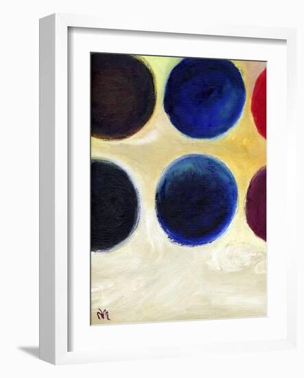 The Happy Dots 8, 2014-Nancy Moniz-Framed Giclee Print