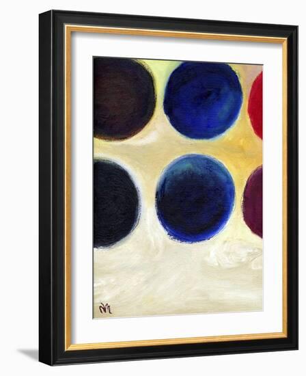 The Happy Dots 8, 2014-Nancy Moniz-Framed Giclee Print